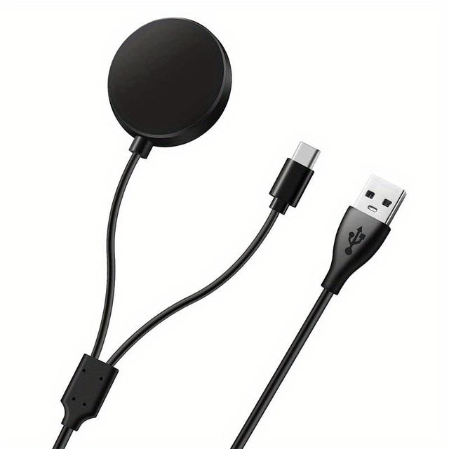 TEMU 2in 1 Compatible With Galaxy Watch 5 /4/3/active2/1, Usb A To Usb C Charging Cable Compatible For Galaxy S23/22/21/20/ Other Usb (100cm)