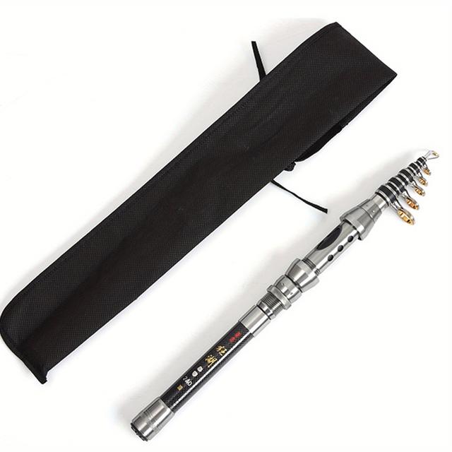 TEMU Leofishing 1pc Carbon Telescopic Fishing Rod, Casting Pole For Sea Fishing Saltwater 4 Size