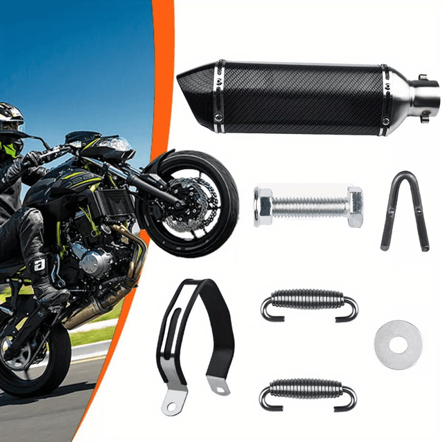TEMU Small Hexagon Carbon Fiber Exhaust Pipe: Your Motorcycle Into Car With A -like Sound!