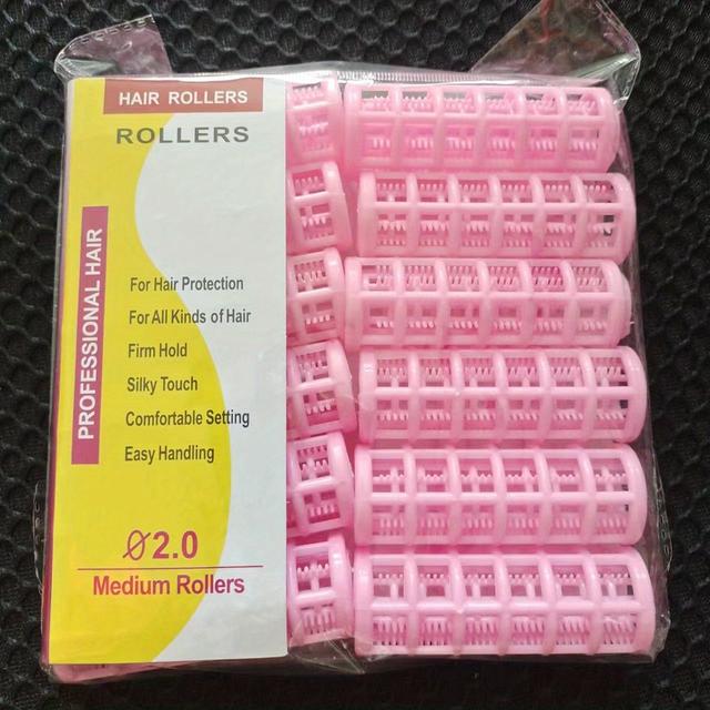 TEMU 12pcs Professional Diy Air Bangs Curlers - Create Perfect Curls And Waves With Ease