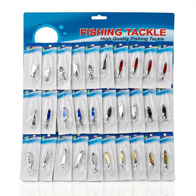 TEMU 30 Stück Edelstahl-Angelköder: Sie Barsch, Hecht, Musky, Und Im Süß- Und !