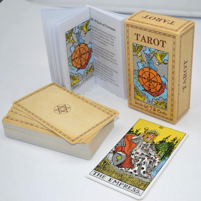 TEMU Tarot Card With Book, Standard Size 12x7cm, A 78 Cards Deck With Guidebook, For Beginners