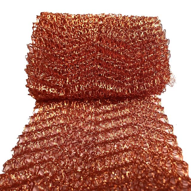 TEMU Copper Mesh, Rodent Proof, Sturdy Pure Copper Filled Wire Mesh, Copper Clog Filled Fabric, Prevent Snails For Protecting Plants