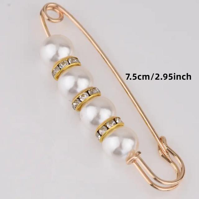 TEMU 1 Exquisite And Elegant Beaded Waist Pin For Jeans, Fixing Clothes Pants Skirts To Tighten The Midsection - Handmade Jewelry Gift