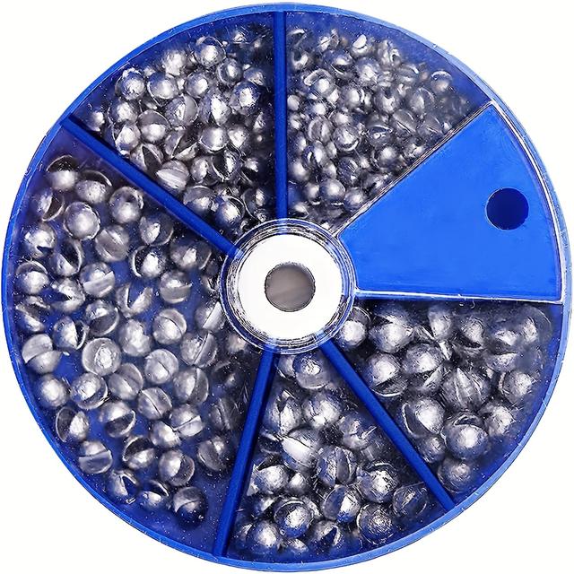 TEMU Yoto 230pcs/107pcs Lead Split Shot Weights, Removable Round Fishing Sinkers For , Ideal For Valentine's, Thanksgiving, Christmas, New Year, - Major Material: Lead