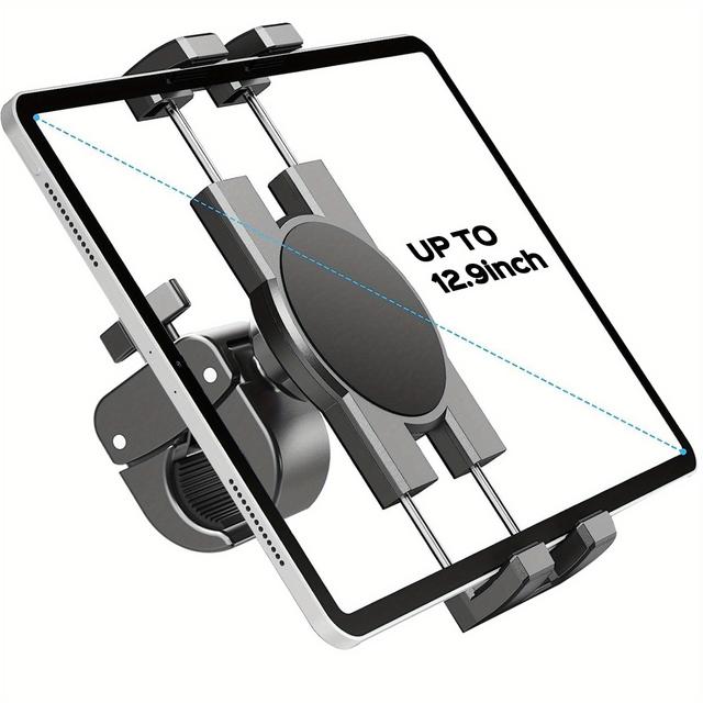 TEMU Tablet Holder Mount, Phone Holder Exercise Handlebar For Bicycle, Treadmill, Microphone Stand, .7''-13'' And All Smartphones