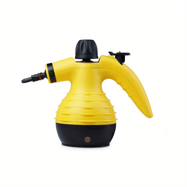 TEMU Esuper Steam Cleaner Handheld Pressurized With 9pcs Accessories, Perfect For Stain Removal, Curtains, Car Seats, Floor, Window Cleaning (yellow-uk) Ipx4