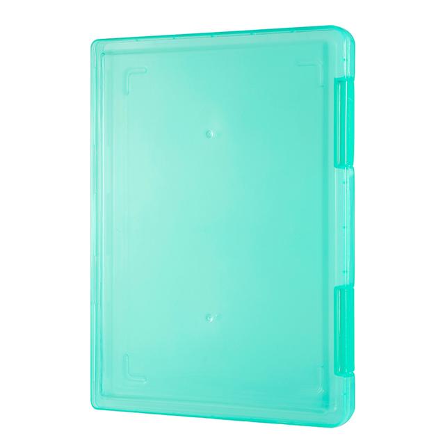 TEMU 1pc Transparent A4-size Pp Plastic File/document Box (for Exam Papers & Household Registration Books) Storage File Boxes