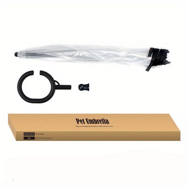 TEMU Pet Umbrella Leash, Rainproof Walking Dog Leash, Umbrella For Small Dogs, Adjustable Dog Umbrella