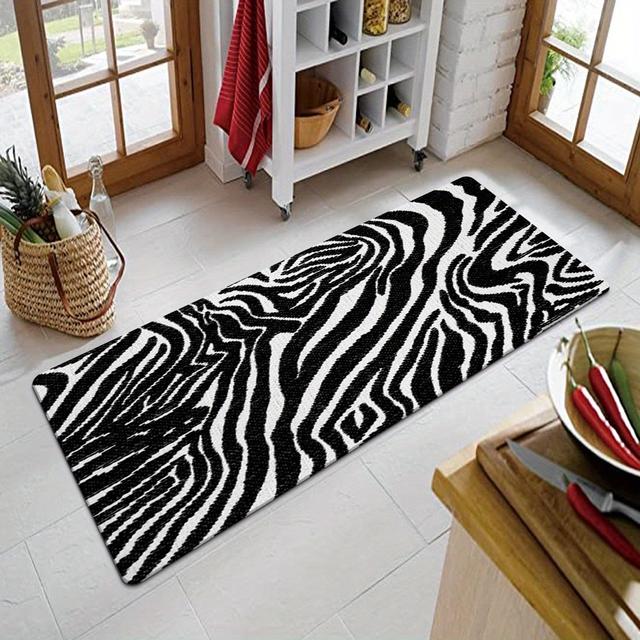 TEMU 1 Printed Household Kitchen Rug, Wear-resistant And Non-slip Home Carpet, Bedroom Entryway Rug, 15.7*23.5inch/19.6*31.4inch/17.6*47inch Optional Sizes: 40*60cm/50*80cm/45*120cm/60*120cm