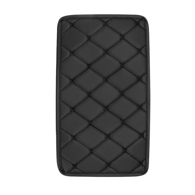 TEMU Arm Rest Car Pu Leather Car Centre Armrest Armrests Cushion Storage Box Cover Mats Arm Rest Protector Pad Car Interior