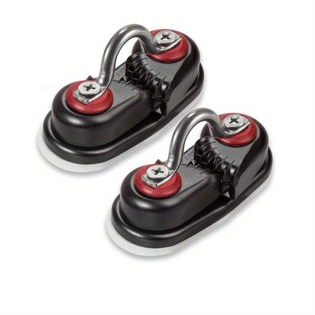 TEMU Cam Cleats, Rope Cleats, Ball Bearing Fast Entry Cam Cleats For Line Sizes Upto 5/8 Inch, Aluminum, Sailing Sailboat Kayak Canoe Accessories