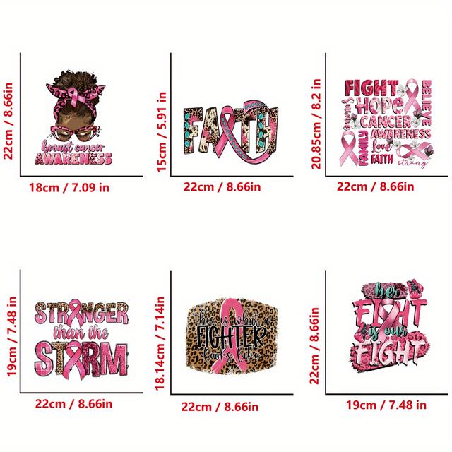 TEMU 6pcs/set Breast Designs Diy Iron On Transfers Stickers Washable Heat Transfers Sticker Breast Heat Pressed Decals Patch For T- Jeans Backpack