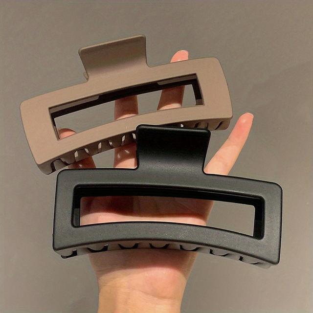 TEMU 2шт/3шт Великі шпильки для волосся, підходять для густого та тонкого кучерявого волосся, унісекс квадратні затискачі з матовим покриттям, антиковзкий