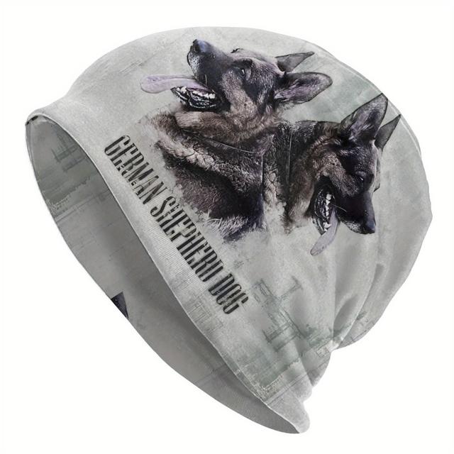 TEMU Czapki z Daszkiem Rottweiler dla Mężczyzn Cienkie Czapki Typu Skullies Beanies dla Miłośników Owczarków Niemieckich Ciepła Czapka na Jesień i Wiosnę Czapki Uliczne