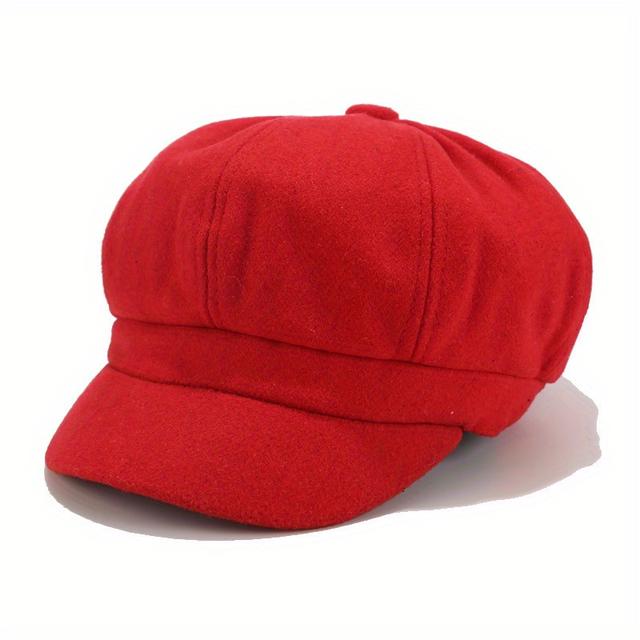 TEMU Trendy Plain Color Summer British Beret Cap With Spring Summer Sun Breathable For Men Women, For Gifts