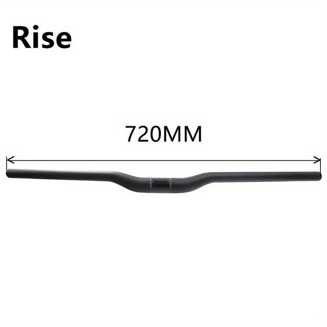 TEMU 3k Carbon Fiber Bike Handlebars - Matte Black, Fit For Mountain & Road Bikes, Swallow & Straight Options