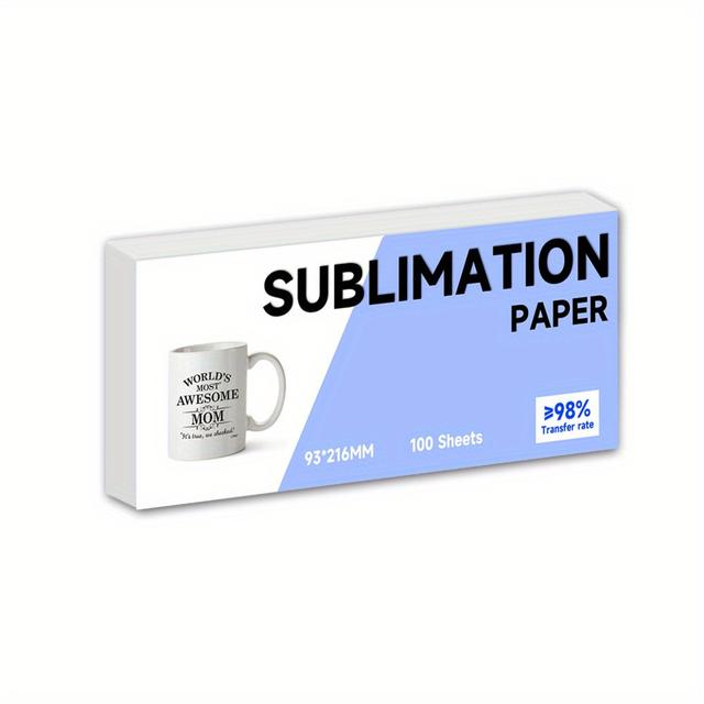 TEMU Sublimation Paper For 11oz Mug Small Size, Compatible With Any Inkjet Printer That Supports Sublimation Ink, Easy To Transfer Sublimation Paper, Dye Sublimation Paper