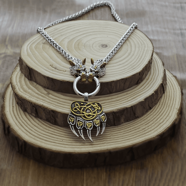 TEMU Nordic Men's Wolf Head Pendant Necklace Fashion Trend Necklace Punk Hip Hop Party Jewelry Vintage Accessories Scandinavian Amulet Necklace Gifts Birthday And Relatives