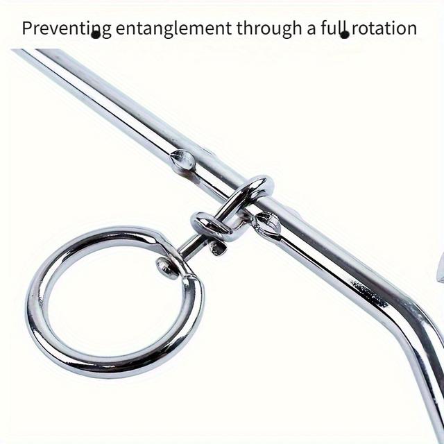 TEMU 1pc Outdoor Camping Dog Tie-out Stake With 360° -, Galvanized Iron, And Practical Dog Anchor, Pet Tethering Stake, Pet Supplies.