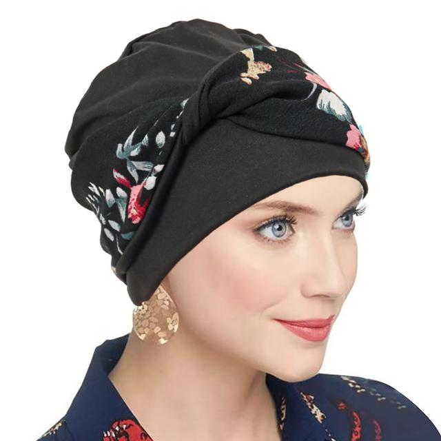 TEMU A Printed Elastic Headscarf Hat - A Versatile Fashion Accessory For Women Suitable For Street Style, Home, And Outdoor Outfits, Made Of Soft Fabric, Trendy Scarf, With A Stretchable Design