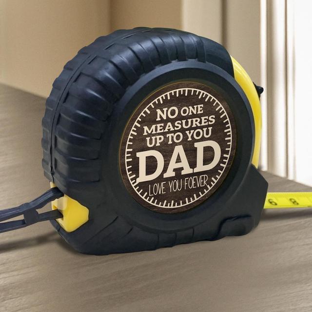 TEMU A Personalized Measuring Tape For Fathers - A Message For Dad "no To Your Father" - Sturdy Steel Measuring Tape Featuring A Toggle Lock, A Meaningful Present For Father's Day, Birthdays