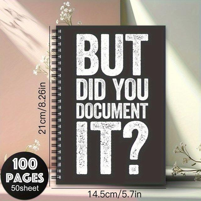 TEMU 1pc Humorous Notepad Daily Planner For Life, Study & Work, 100 Pages, 8.27x5.51in, Fun Gift Idea For Office