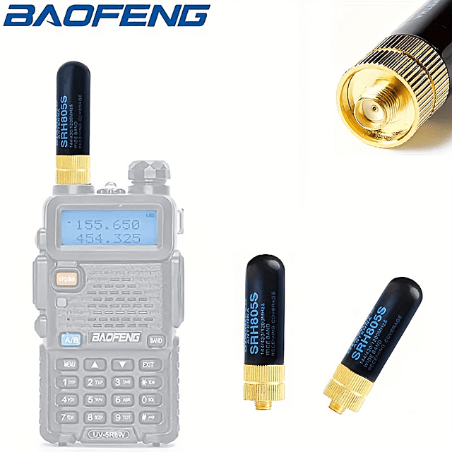 TEMU Portable Walkie-talkie Sma-f Dual-band Diamond Miniature Antenna, Compatible With Baofeng Gt-3//bf-888s, Kenwood, , Puxing, Quansheng, Hyt, And Abbree Radios