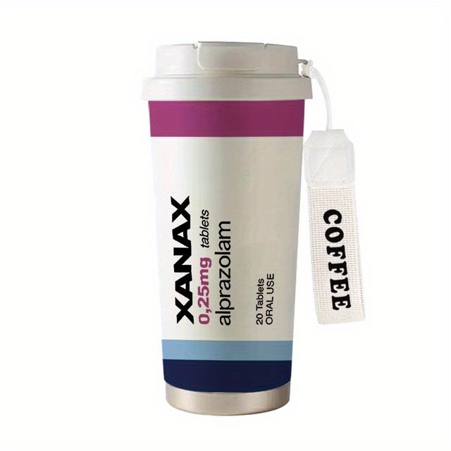 TEMU 530ml Insulated Coffee Mug With Straw Lid & Carry Handle - Leakproof For Hot/cold Drinks, Portable Cup For Travel, Office, Camping, - Compatible With Coffee Pods (compatible With Most Brands)