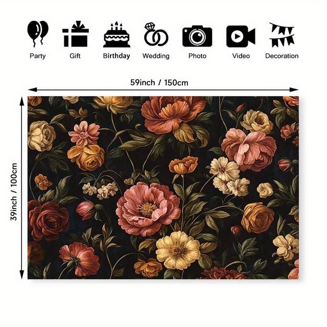 TEMU ผ้าปักลายพิมพ์ผีเสื้อโบฮีเมียน 1 ชิ้น, ใช้ประดับตกแต่งห้องสำหรับงานวันเกิดและงานถ่ายภาพ, ของขวัญที่เหมาะสำหรับผู้ถ่ายภาพและผู้วางแผนงาน, ใช้ได้ทุกฤดูกาล