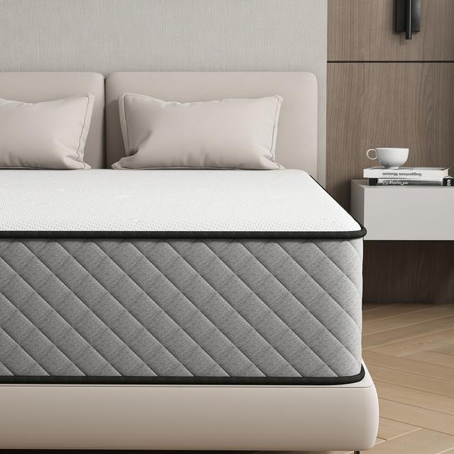TEMU 7--Matratze mit Härtegrad H3, erhältlich in den Höhen 25 cm und 21 cm, mit Pocket-Spring-Design und Memory Foam für Atmungsaktivität und ergonomische Unterstützung