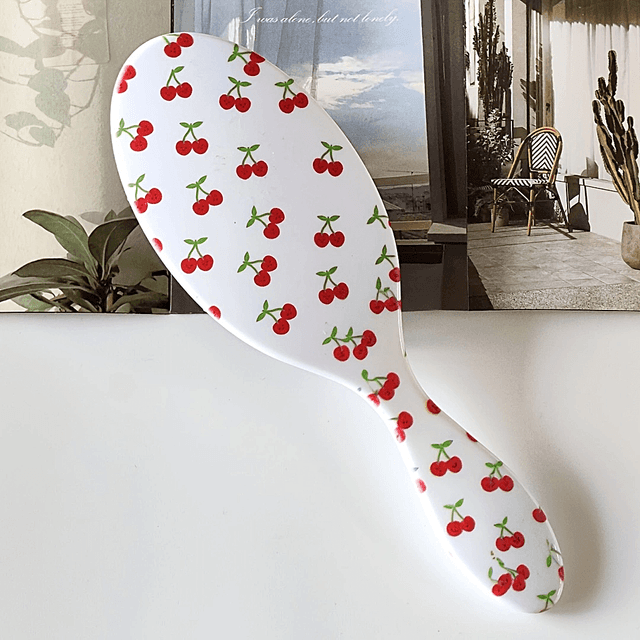 TEMU Red Air Cushion Comb Suitable For Normal Hair - Anti-static Hairbrush With Nylon Bristles &, Travel-friendly Hair Care For,,, Gifts - Fun Gift For And