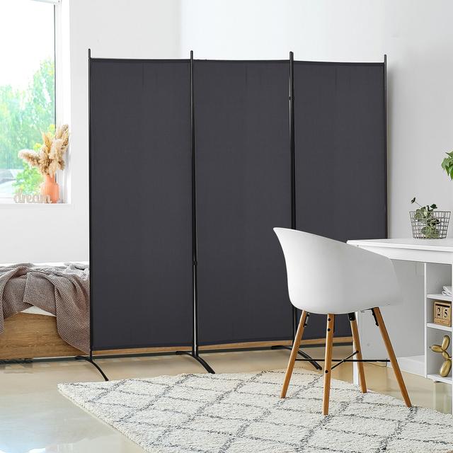 TEMU 3- Room Divider - 6ft Double Hinged Privacy , Portable For