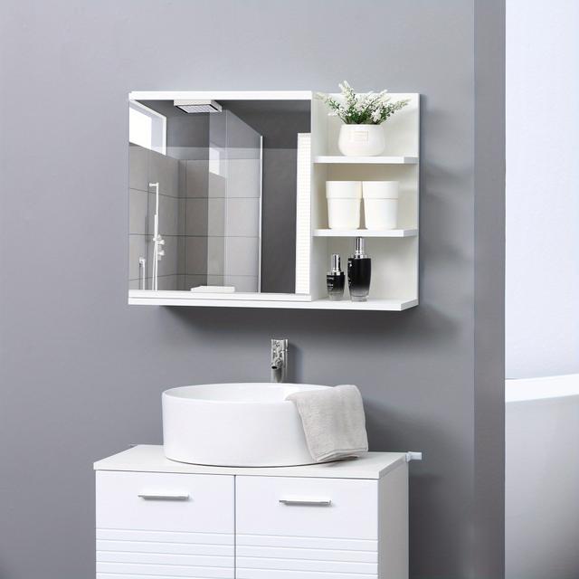 TEMU Kleankin Medicine , Wall Mounted Bathroom , Bathroom Wall 3 Shelves,