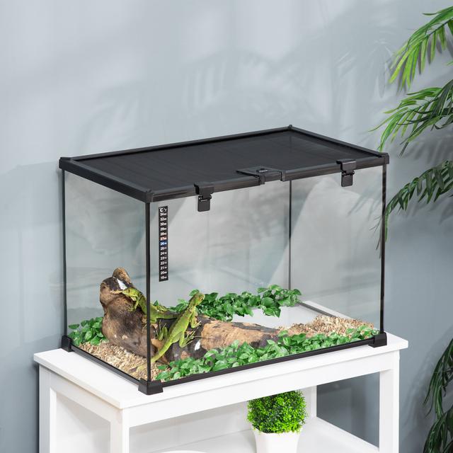 TEMU Terrarium Insect Breeding Tank Thermometer For Lizards, Horned Frogs, Snakes, Spiders - Large 50 X 30 X 35cm