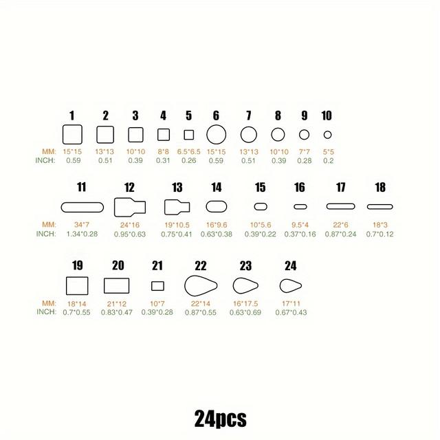 TEMU Premium Leather Hole Punch Set - Versatile Shapes For Diy Crafts, Durable Steel Cutter Kit