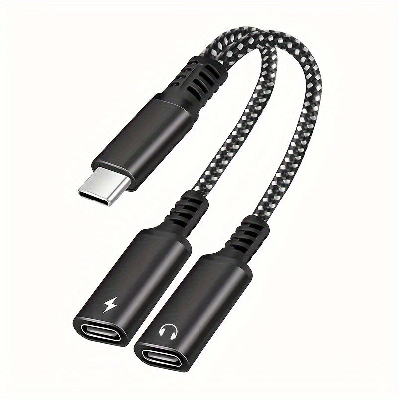 TEMU Digital Usb C Type C To 3.5 Female Earphone Headphone Audio Convertor Adapter To Usb C 3.5mm Jack Audio Cable Earphone Cable Male Type C