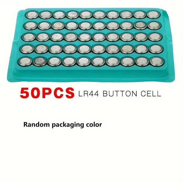 TEMU 50 Unidades de Pilha AG13 1.5V LR44 386 Botão para Relógios, Brinquedos, Controle Remoto A76 SR43 186 SR1142 LR1142 CX44
