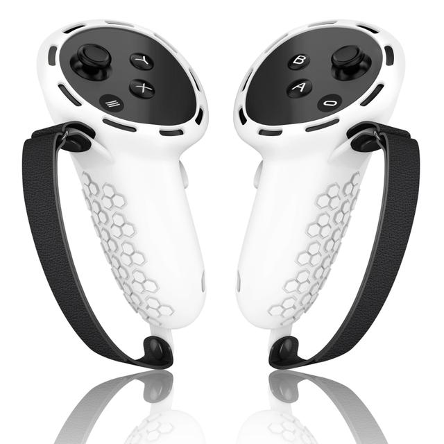 TEMU Silicone Protective Covers For Oculus Quest 3 Controllers, Featuring Adjustable Non-slip Hand Straps, Compatible With 3s
