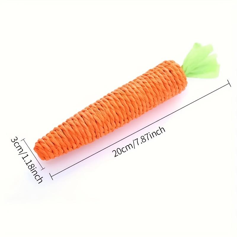 TEMU Rope Carrot Shape Chewing Toy For Cats And Rabbit