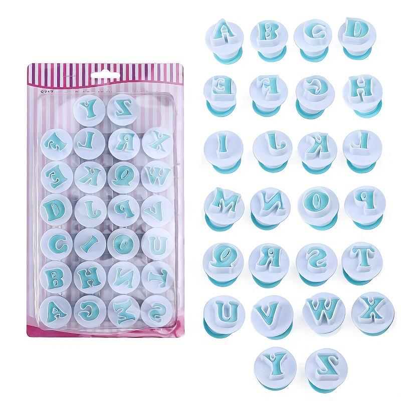 TEMU Cookie And Fondant Cutter Set For Baking, Featuring Molds Of The Alphabet In Both And Lowercase, As Well As Numbers, Ideal For Decorating Cupcakes And Cakes
