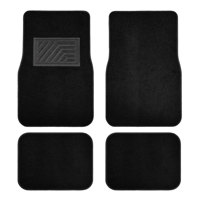 TEMU 4pcs Universal Type Suitable For Most Car Front And Rear Carpet Floor Mats, Water Absorbing, Anti Slip, Mats, And Car