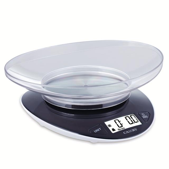 TEMU Digital Kitchen Scale With A Detachable Bowl, Of Weighing Up To 11 Or 0.1 Grams, Suitable For Coffee, Baking, And Cooking, Featuring A Large Lcd Display And No Battery Required.