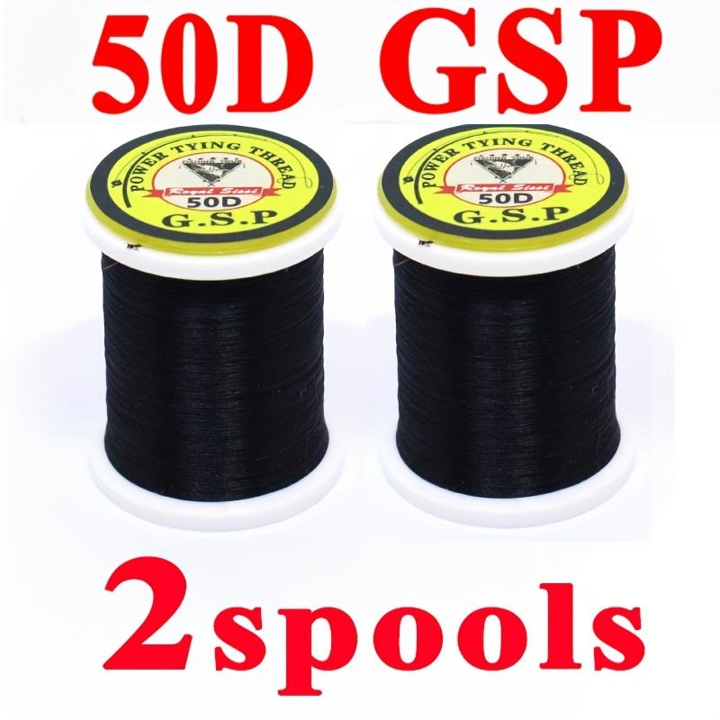 TEMU 2spools 50d Gsp Thread Fly Tying Polyethylene Uni Thread 12/0 16/0fly Tying Thread For Flies Nymphs Trout Fishing Lures