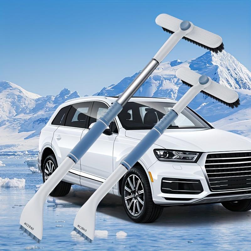 TEMU Car Snow Shovel Retractable Aluminum Alloy Car Snow Shovel Car Ice Shovel Shovel Scraper