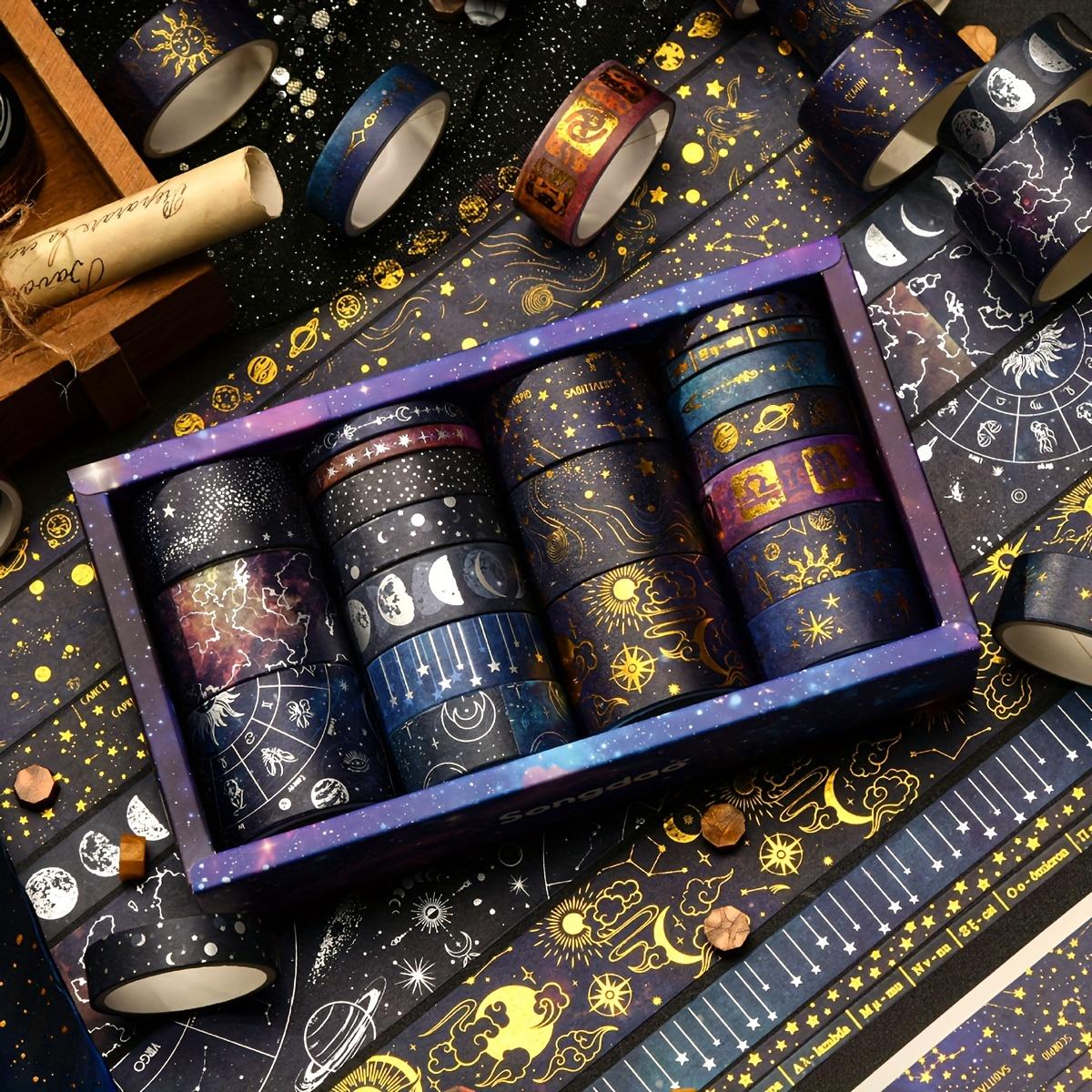 TEMU 20 Rolls Of Starry And Silvery Washi Tape, Diy Decoration Stickers, Cute Student School Hand Account Tape