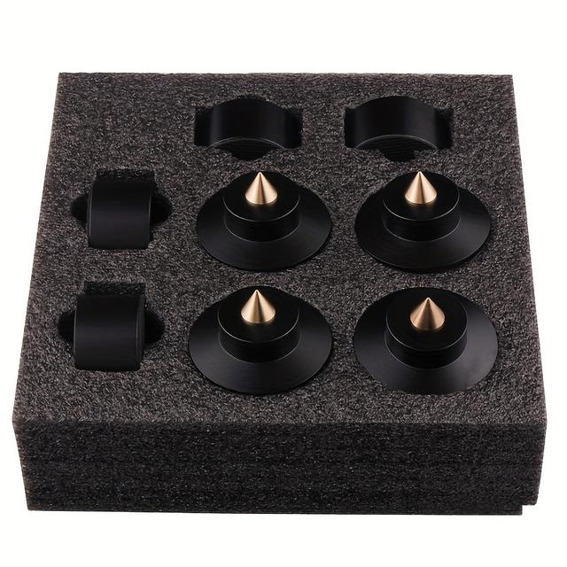 TEMU Speaker Stands, Bookshelf Speakers, Vibration- Spikes, Equipment, Amplifiers, Disc Players, And Shock-absorbing Pads.
