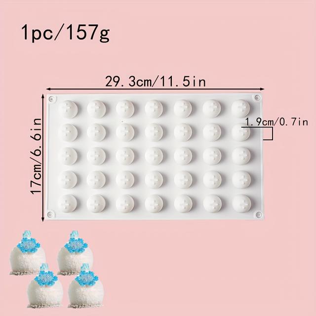 TEMU 1pc, Round Ball Shape Silicone Molds, Cake Decorating Tools, Bakeware, Spiral Baking Mold For Making Cake Jelly Mousse Silicone Mousse Cake Mold