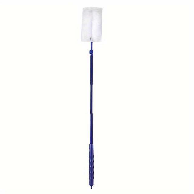 TEMU Telescopic Lever Handle + Replacement Brush Electrostatic Dust Brush Head Refills | Suitable For Living Room, Bedroom, Use, No Required, Ideal For Laundry, Furniture, Car, Keyboard Cleaning