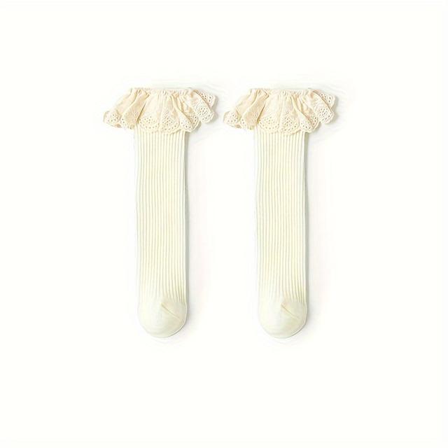 TEMU Children's Lace Calf Socks